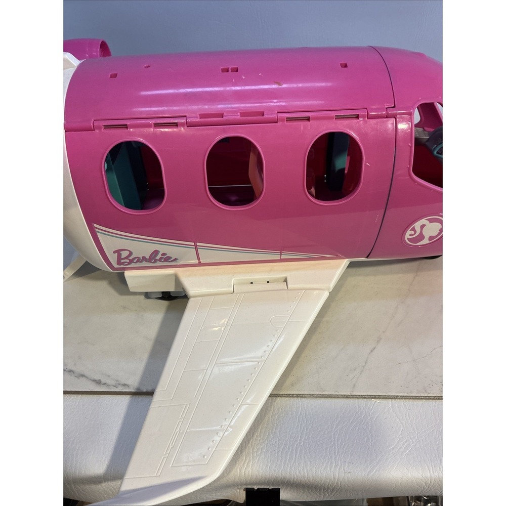 Barbie Pink Jet Airplane Playset – Opens into Cabin w/Seats & Cockpit - Picture 11 of 12